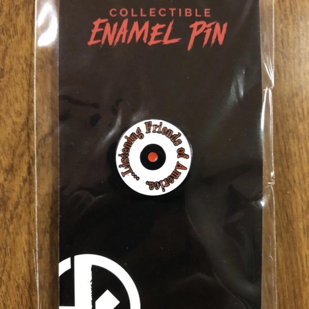 NEW Hunt A Killer Collectible Enamel Pin Listening Friends